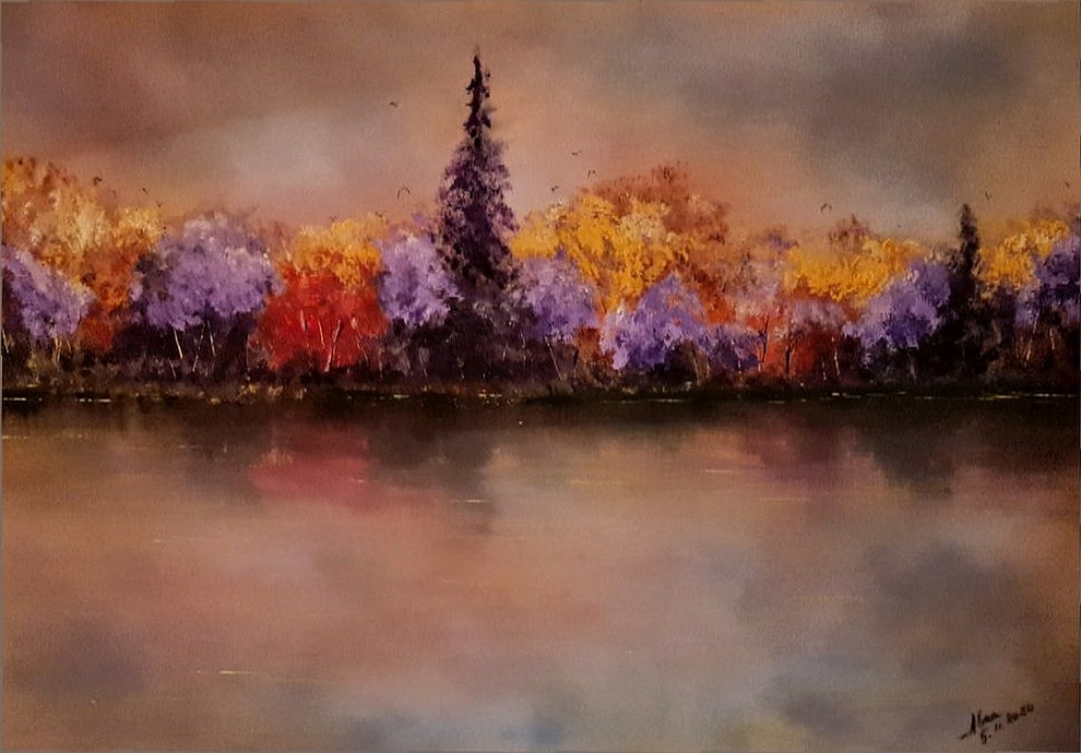 ArteDiAlina.com painting: Autumn in love